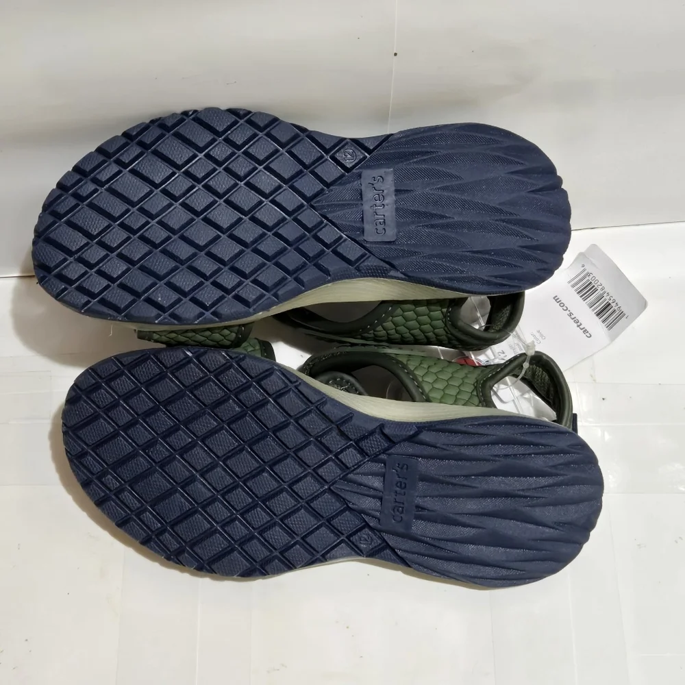 Dinosaur Green Light‎ Up Outsole Kids Sandals